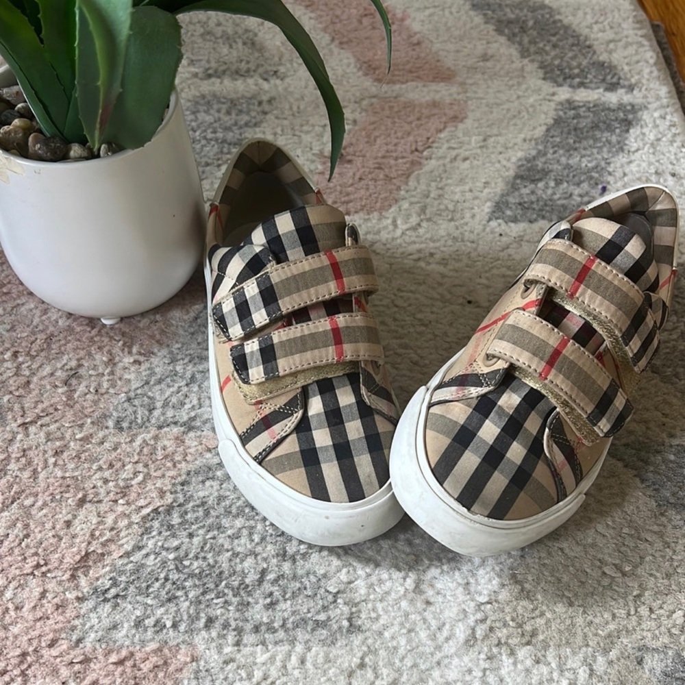 TODDLER BURBERRY VINTAGE CHECK SNEAKERS